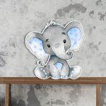 Wooden figure Elephant watercolor