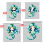 Kids wall stickers Mermaid watercolor I