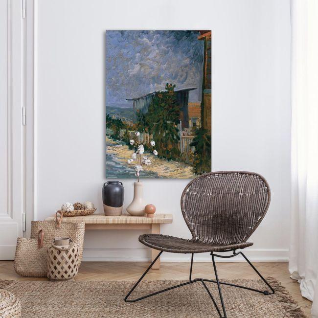 Πίνακας ζωγραφικής Shelter on Montmartre Vincent van Gogh Καμβάς τελαρωμένος, 3