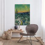 Πίνακας ζωγραφικής A walk at twilight Vincent van Gogh Καμβάς τελαρωμένος, 3