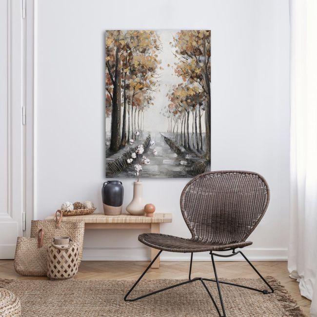 Πίνακας σε καμβά Autumn path Καμβάς τελαρωμένος, 3