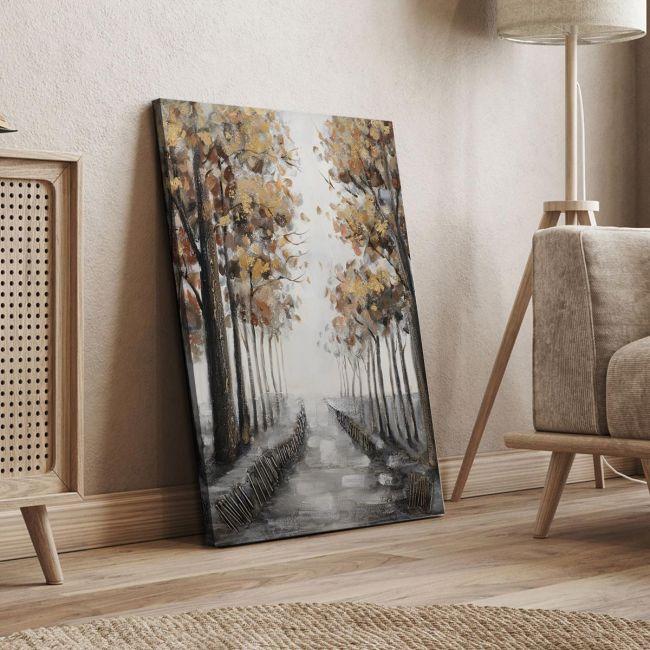 Canvas print, Autumn path