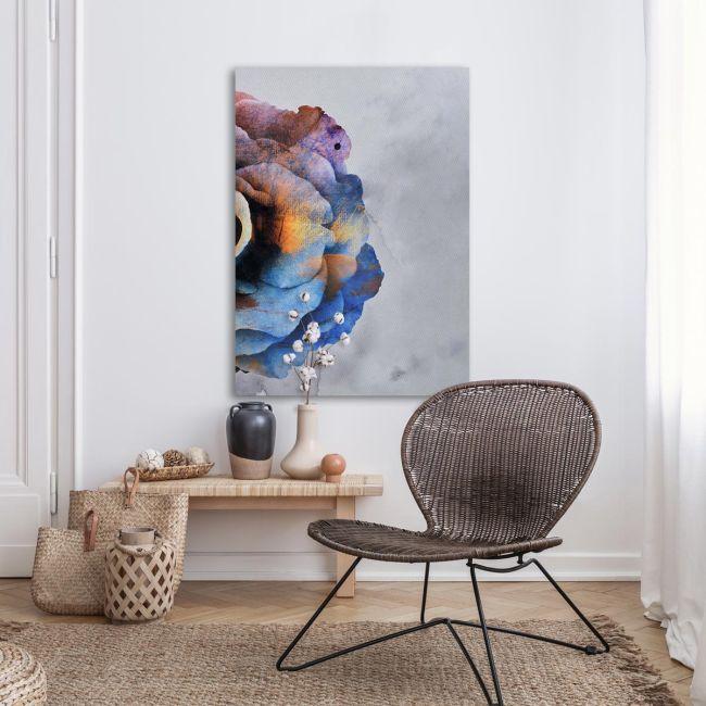 Canvas print, Half rose I