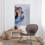 Canvas print, Half rose I