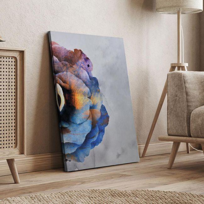 Canvas print, Half rose I