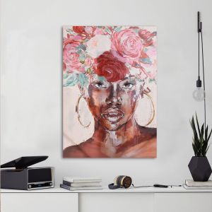 Canvas print, Flowered girl