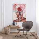 Canvas print, Flowered girl