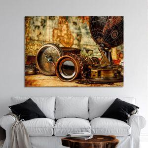 Πίνακας σε καμβά Vintage traveling