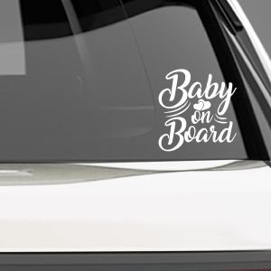 Car stickerBaby on board art I