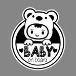 Baby car sticker Baby on board art II