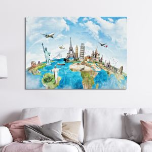 Canvas print Travel the world monuments