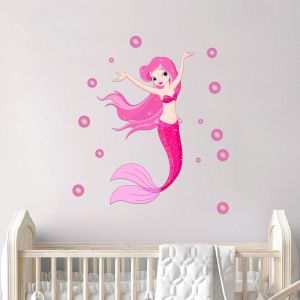 Wall sticker Pink Mermaid