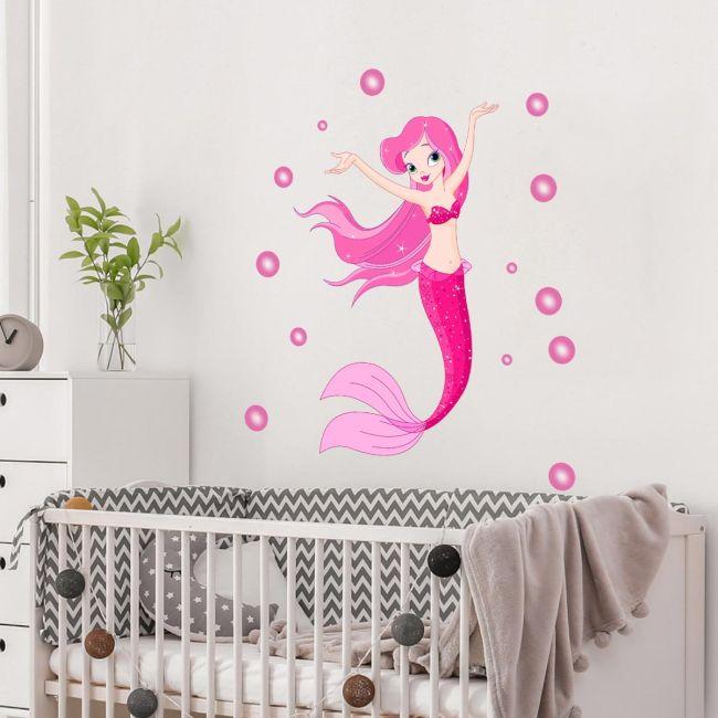 Wall sticker Pink Mermaid