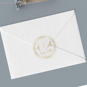 Stickers labelsmarriage initials