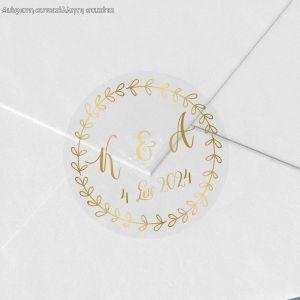 Stickers labelsmarriage initials 2