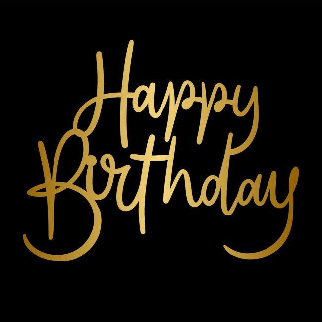 Happy Birthday, Χρυσό plexiglass