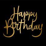 Happy Birthday, Χρυσό plexiglass