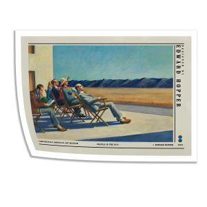Αφίσα Έκθεσης People in the sun Hopper E αφίσα κάδρο  Αφίσα πόστερ με μαύρη κορνίζα 2