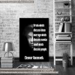 Πίνακας σε καμβά Great minds..., Eleanor Roosevelt