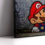 Canvas print Mario mushrooms by Banksy