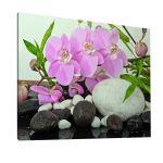 Canvas print Orchids and bamboo