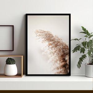 Brown bending reeds, poster