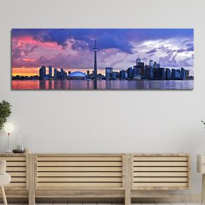 Πίνακας σε καμβά Toronto skyline, πανοραμικός