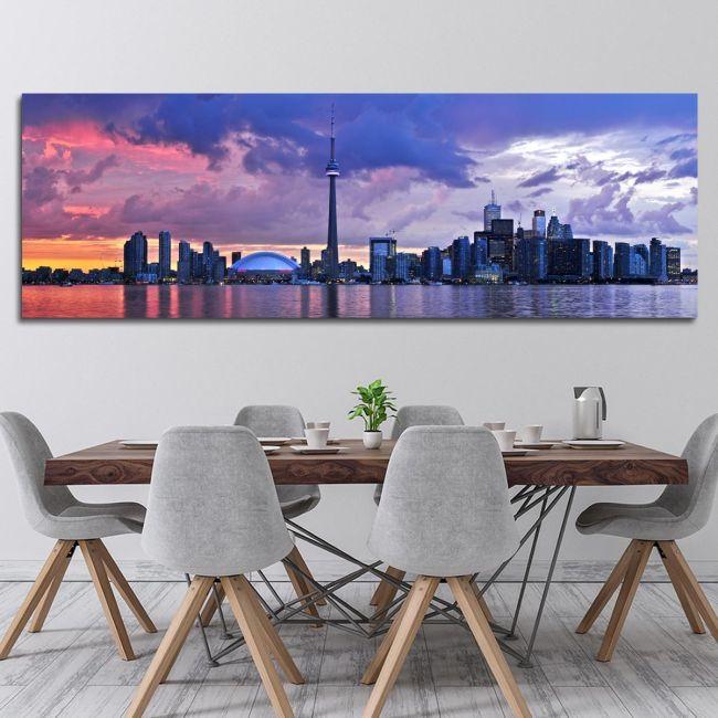 Πίνακας σε καμβά Toronto skyline, πανοραμικός