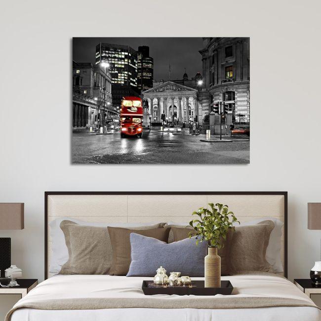 Canvas print London, London bus