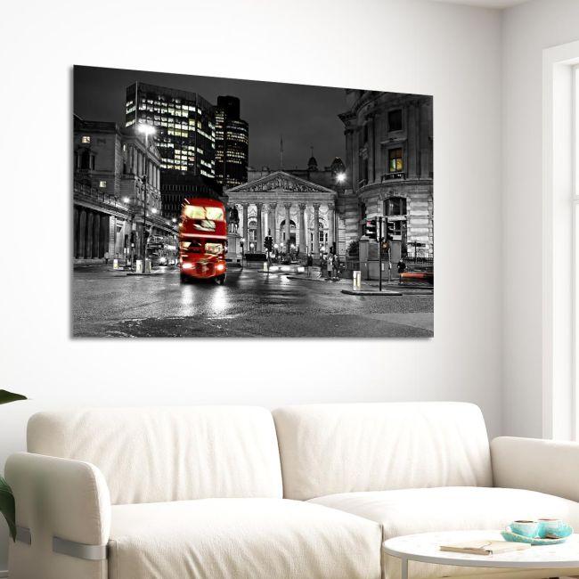 Canvas print London, London bus