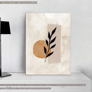 Canvas print Offer Watercolor Organic plant VI