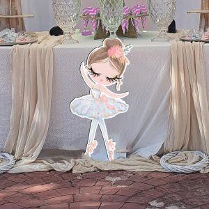 Wooden figure printed Princess Ballerina 2