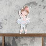 Wooden figure printed Princess Ballerina