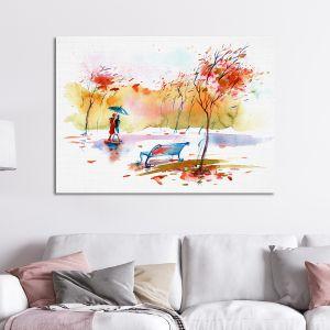 Canvas print Autumn in the city