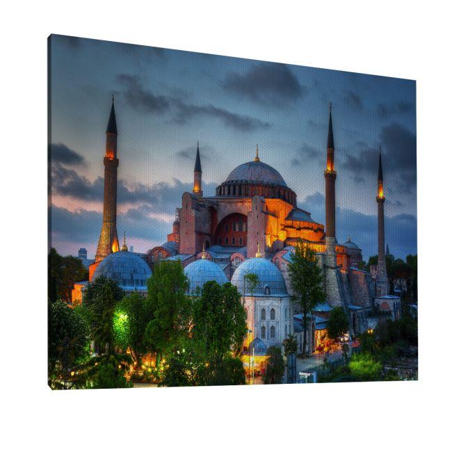 Canvas print Hagia Sophia in sunset