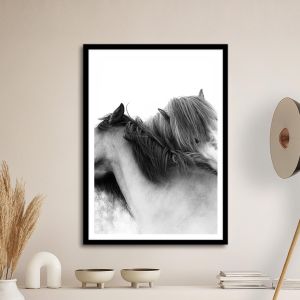 Horse hug, αφίσα, κάδρο Μαύρη κορνίζα