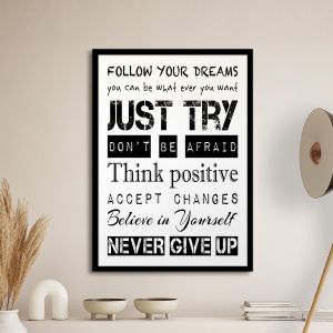 Follow your dreams, poster