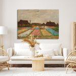 Canvas print Bloembedden by Vincent van Gogh