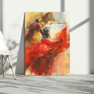 Canvas print, Flamengo dancer
