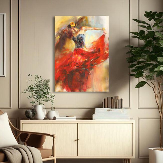 Canvas print, Flamengo dancer