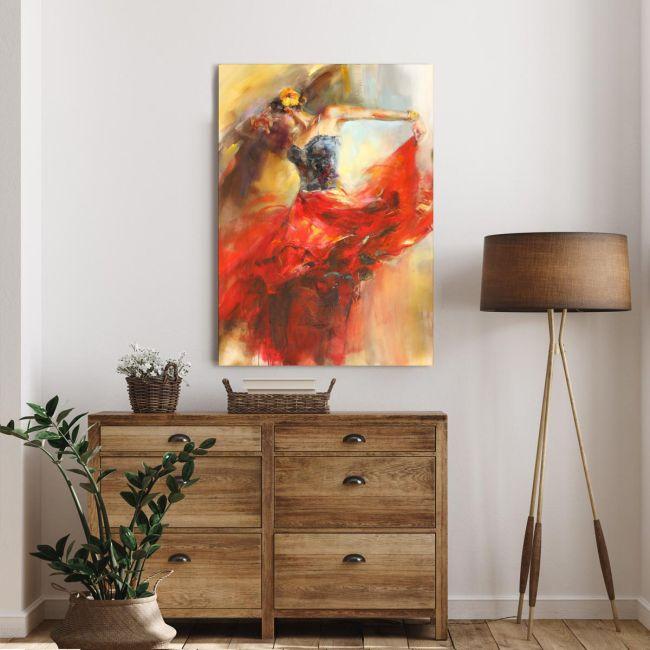 Πίνακας σε καμβά Χορεύτρια, Flamengo dancer