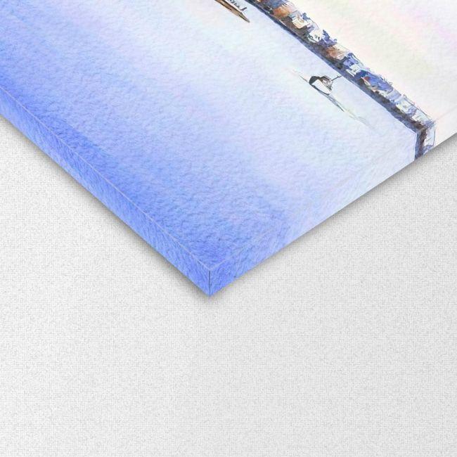 Canvas print Thessaloniki watercolors