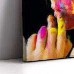 Canvas print Colorful painted face