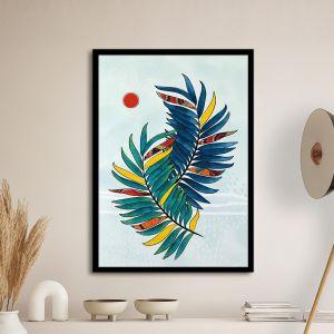 Leaves or feathers, Poster