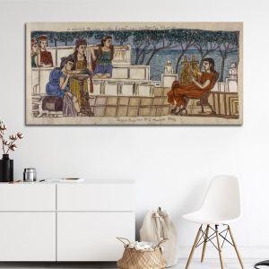 Canvas print Sapfo and Alkaios