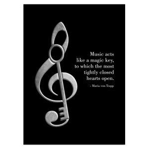 Music acts like a key, poster 2