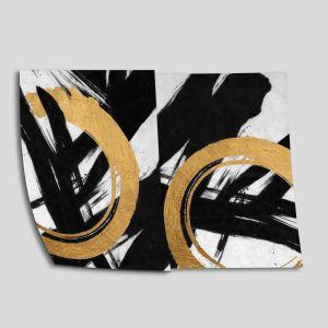 Yellow with black II αφίσα κάδρο δίπτυχος  Αφίσα πόστερ με μαύρη κορνίζα 2