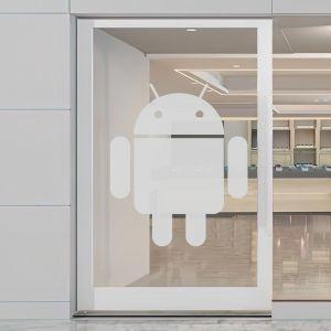 Αυτοκόλλητη αμμοβολή, με λογότυπο, κάθετη 