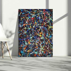 Πίνακας ζωγραφικής In Pollock style II Καμβάς τελαρωμένος