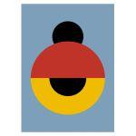 Eye halfclosed Poster